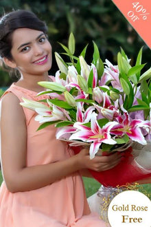  Lovely Pink By Maya Flowers - Free Golden Rose flowers Mayaflowers 