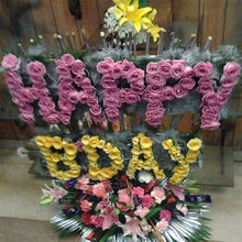  Happy Birthday Alphabetical Arrangement flowers Mayaflowers 