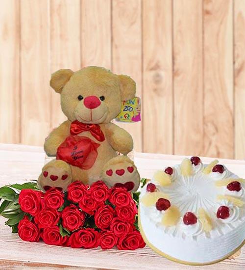 Perfect Birthday Gift Set (With Pineapple Cake) flowers Mayaflowers 